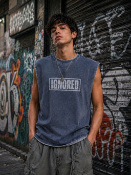 Bene Kleed - Men Typography Oversized Fit Cotton T-Shirt