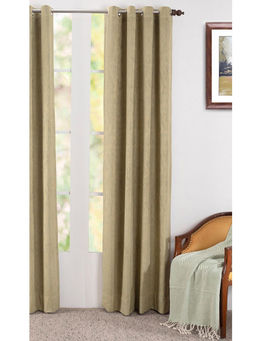 Maspar - Oracle Chenille Viscose & Cotton Yarn Dyed Texture Zen Dull Rock Door Curtain Set of 2