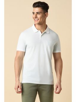 Allen Solly - Men White Solid Polo T-Shirt