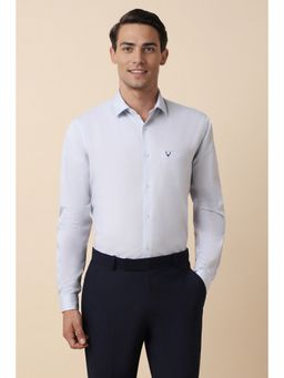 Allen Solly - Men Blue Slim Fit Print Full Sleeves Formal Shirt