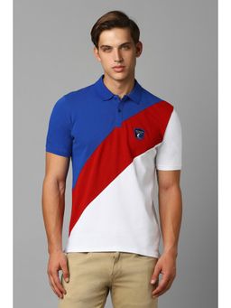 Louis Philippe - Men Multi Colorblock Polo T-Shirt