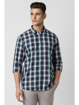 Peter England - Men Multi Slim Fit Check Shirt
