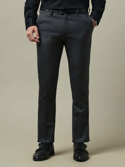 Arrow - Men Grey Regular Wool Formal Trouser