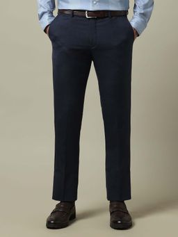Arrow - Men Blue Regular Wool Formal Trouser