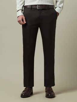 Arrow - Men Brown Regular Wool Formal Trouser
