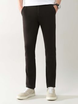 Arrow Sports - Men Brown Slim Rayon Casual Trouser