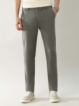 Arrow Sports - Men Green Slim Rayon Casual Trouser