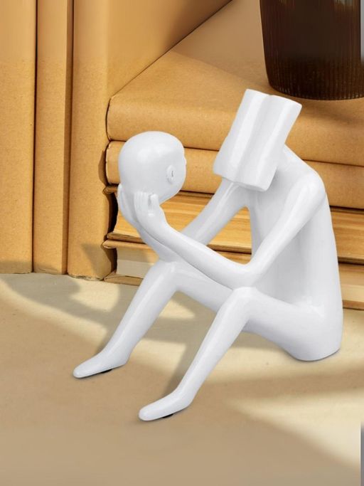 Smokey Cocktail Timeless Readers Bookend- White