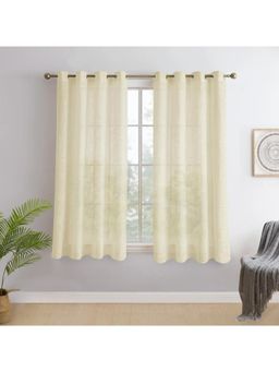 Story@Home - Serene Beige Solid Window Curtain 5 Feet