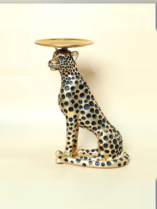 Smokey Cocktail Mini Leopard Decor- With Tray