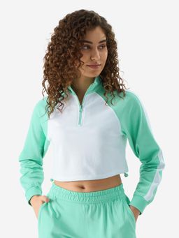 The Souled Store - Original Applemint Pre-Winter Women High Neck Crop Top