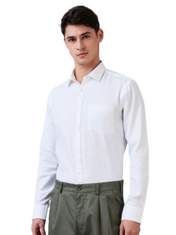 Park Avenue - Slim Fit Textured White Shirt