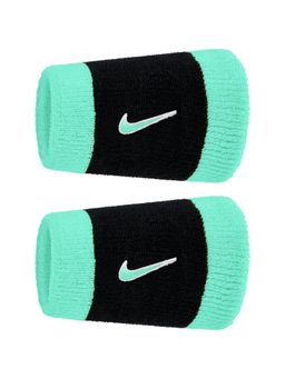 Nike - Unisex Blue SWOOSH CLASSIC DOUBLEWIDE WRISTBANDS (Pack of 2)