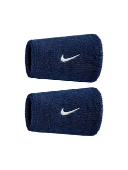 Nike - Unisex Navy Blue SWOOSH CLASSIC DOUBLEWIDE WRISTBANDS (Pack of 2)