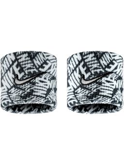 Nike - Unisex Black Dri-Fit Swoosh Classic Wristbands (Pack Of 2)