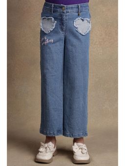 One Friday - Kids Girls Blue Denim Straight Jeans