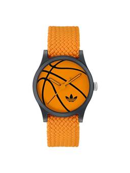 adidas Originals - Men Orange Round Dial Wrist Watch - AOSY25026 (M)