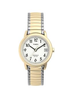 Timex - Women White Round Dial Wrist Watch - T2H381 (M)