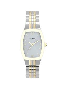 Timex - Women Silver Rectangular Dial Wrist Watch - TW2V25500 (M)