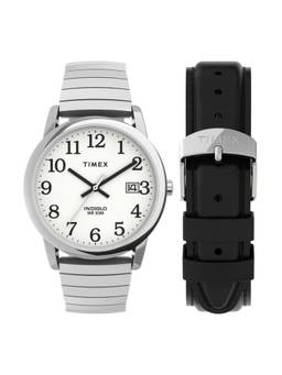 Timex - Men White Round Dial Wrist Watch with Strap - TWG025400 (M)