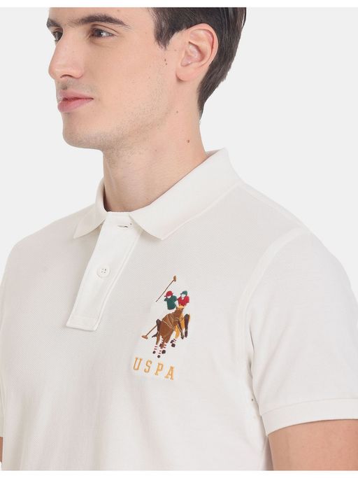 Buy POLO Slim Fit Solid Polo Shirt Online