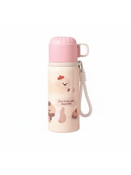 Chinmay Kids - Baby Sipper Bottle 450 Ml Dual Drink Lid with Straw Kids-Pink