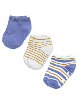 NINTARA BABY - Anti-Slip Multi-Color Baby Socks (Pack Of 3)