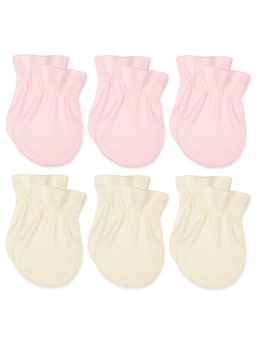 NINTARA BABY - Organic Multi-Color Cotton Mittens (Pack Of 6)