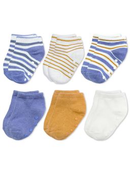 NINTARA BABY - Anti-Slip Multi-Color Baby Socks (Pack Of 6)