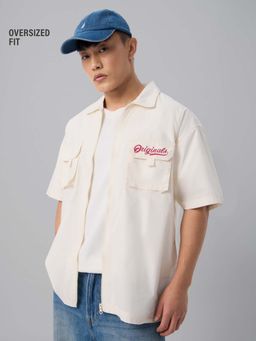 The Souled Store - Originals Solids Off-White Men Utility Shirt