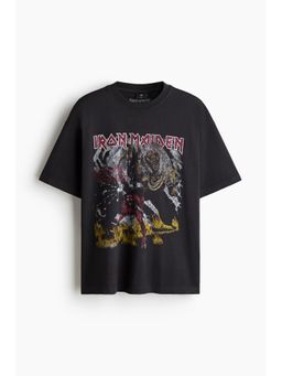 H&M - Men Black Oversized Fit T-Shirt