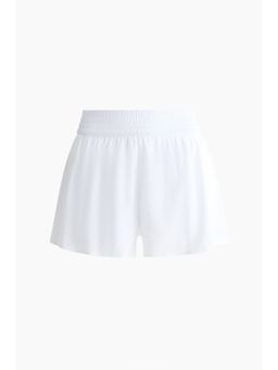 H&M - Women White Layered Sports Shorts With Pocket
