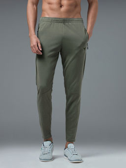 Technosport - Men Plus Size Solid Slim Fit Sports Trackpants with TECHNO DRY