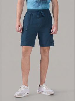 Technosport - Teal Polyester Mid Waist Regular Fit Basic 4 Pocket 1 Shorts
