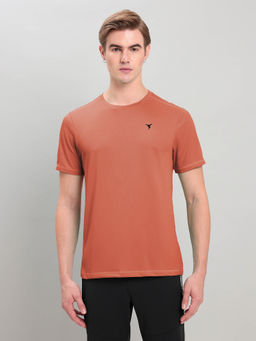 Technosport - Men Solid Slim Fit Round Neck Sports T-shirt with TECHNOCOOL