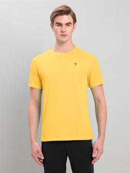 Technosport - Men Solid Slim Fit Round Neck Sports T-shirt with TECHNOCOOL