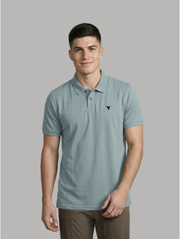 Technosport - Men Solid Slim Fit Polo Sports T-shirt with MATPIQ