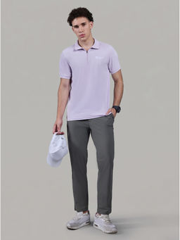 Technosport - Men Solid Slim Fit Polo Sports T-shirt with MATPIQ