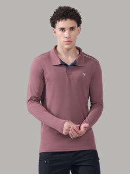 Technosport - Men Solid Slim Fit Polo Sports T-shirt with TECHNOCOOL