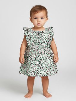 Creative Kids - Green Floral Dress