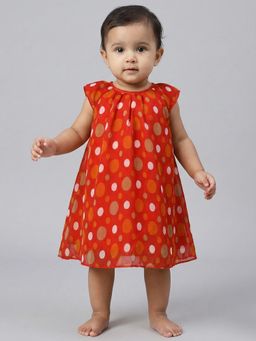 Creative Kids - Red Printed Dress