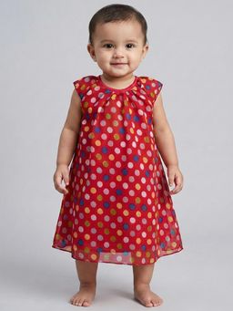 Creative Kids - Red Printed Dress