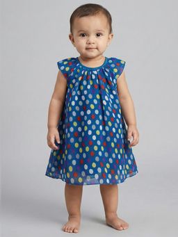 Creative Kids - Blue Printed Dress