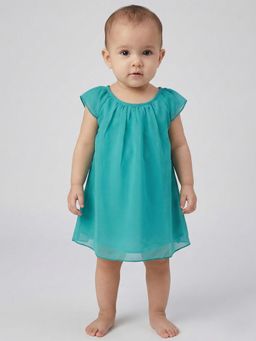 Creative Kids - Turquoise Solid Dress