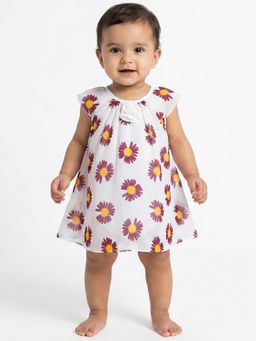 Creative Kids - White Printed Dress