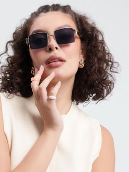 Twenty Dresses by Nykaa Fashion - Uv Protected Lens Black Sunglasses