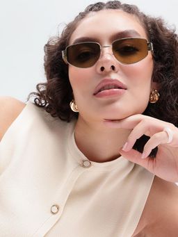 Twenty Dresses by Nykaa Fashion - Uv Protected Lens Brown Sunglasses