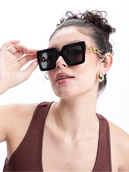 Twenty Dresses by Nykaa Fashion - Uv Protected Lens Black Sunglasses
