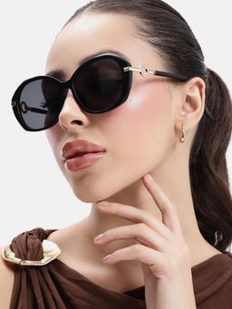 Twenty Dresses by Nykaa Fashion - Uv Protected Lens Black Sunglasses