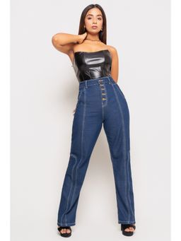 FREAKINS - Curved Seam Straight Jeans